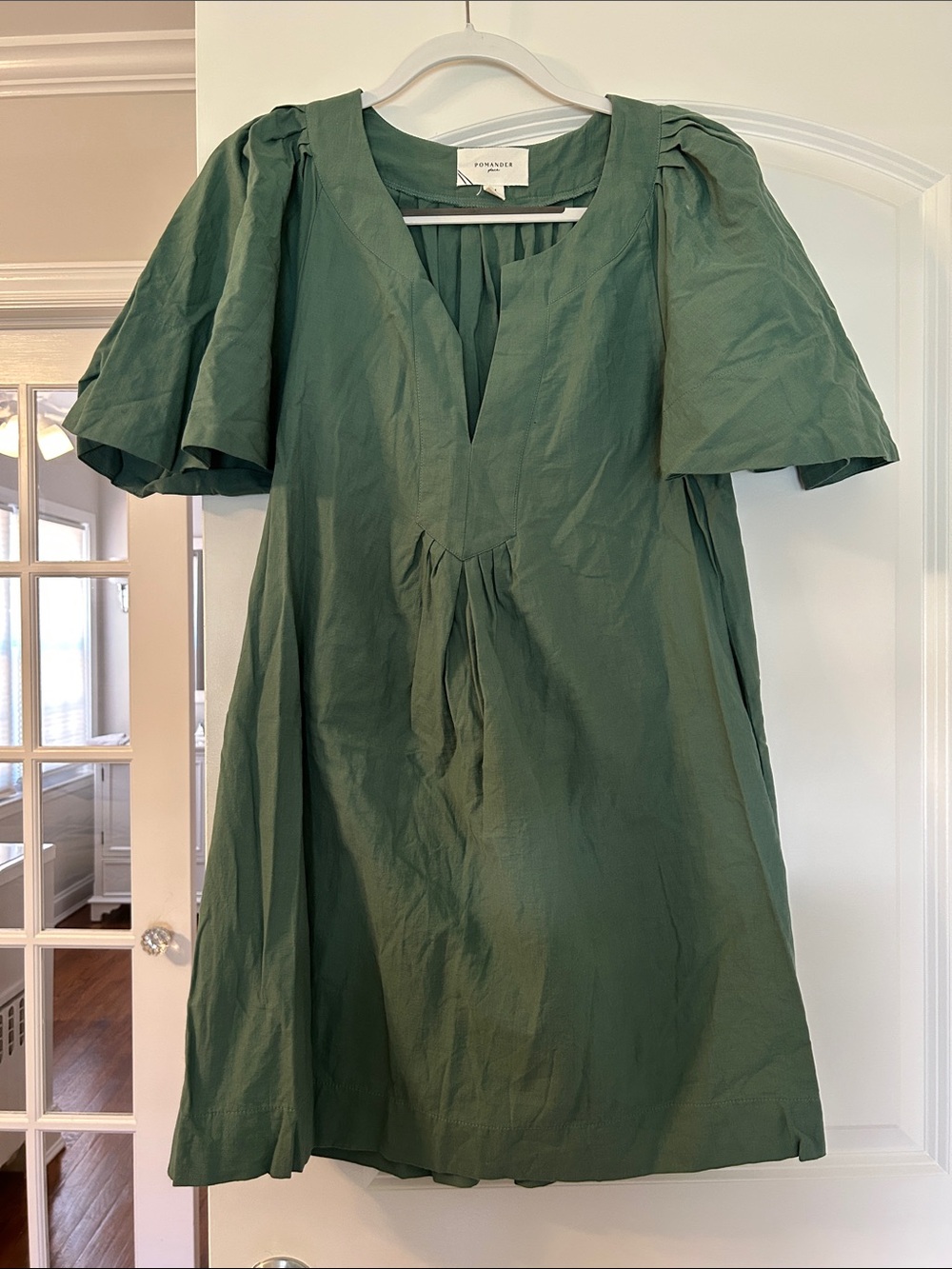 Pomander Place Forest Green Mini Dress